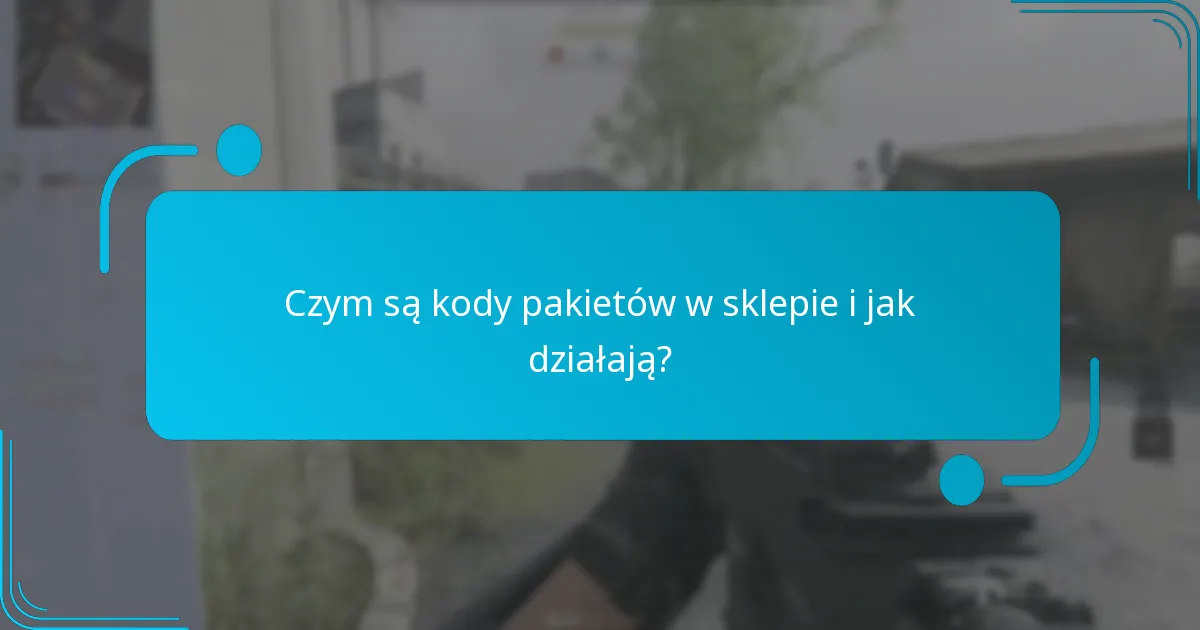 Jakie oferty specjalne można uzyskać za pomocą kodów pakietów w sklepie?