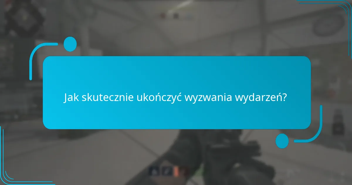 Jakie są wymagania uczestnictwa w wyzwaniach wydarzeń?